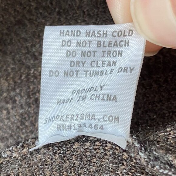 Kerisma Women’s Brown Angora Wool Blend Cardigan Sweater Button M5166 Size M / L - Picture 10 of 10